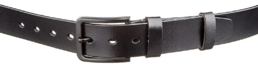 Чоловічий шкіряний ремінь classic Vintage 20222 Чорний