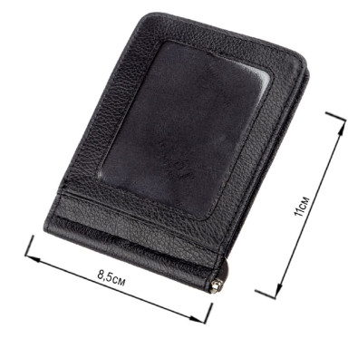 Кожаный мужской зажим на магните ST Leather 18937 Черный