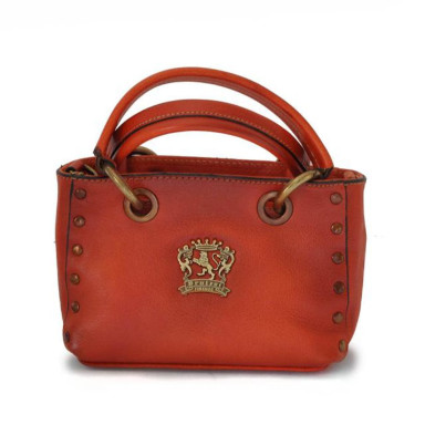 Pratesi BAR158 - Bagnone Lady Bag in cow leather Radica Orange