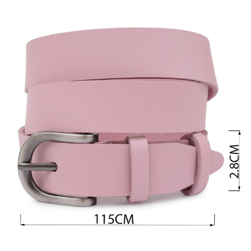 Сучасний жіночий ремінь Vintage 20787 Рожевий