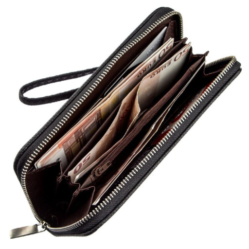 Невеликий шкіряний портмоне Shvigel 16511 Зелений