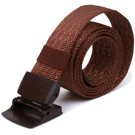 Текстильний чоловічий ремінь Vintage 20583 Коричневий