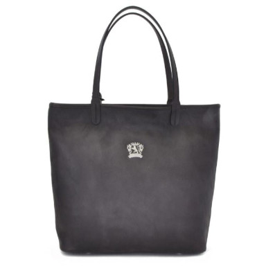 Pratesi BGR461 - Monterchi Tote Bag in cowhide leather Bruce Gray