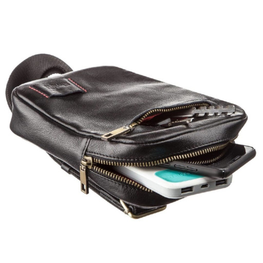 Чоловіча шкіряна сумка SHVIGEL 19102 Коричнева