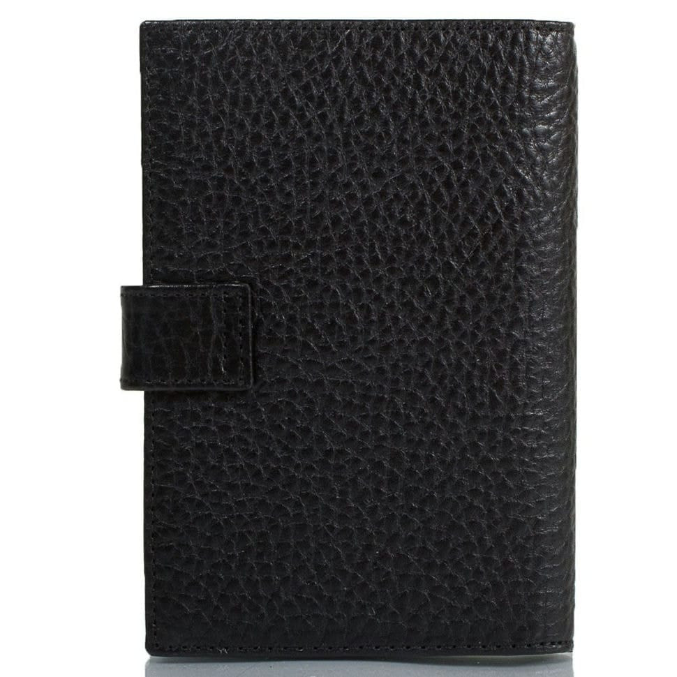 Обкладинка авто+паспорт шкіряна Desisan 102-01 чорний дрібний флотар