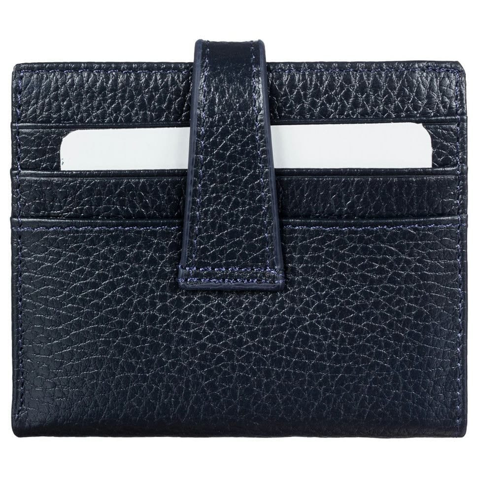 Кредитниця з відділом для купюр шкіряна BOND 561-1170 синій флотар