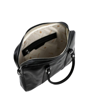 Leather Laptop Bag for Women - The Hobbit -  Black color -  Time Resistance 5216901W