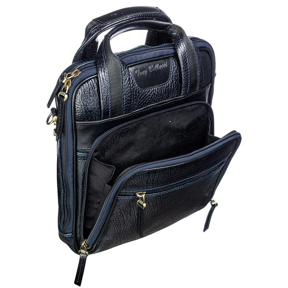 Барсетка м'яка шкіряна Tony Bellucci 5049-894 синій флотар