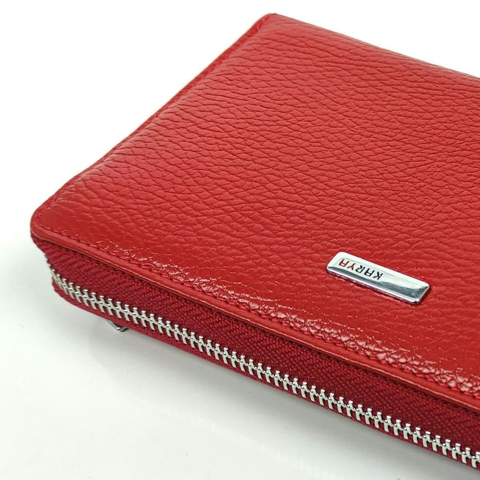 Жіночий червоний клатч на блискавці FL-BB-1072R