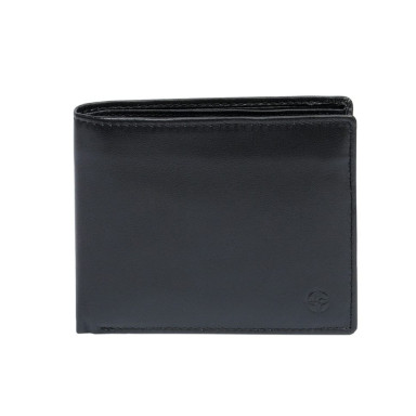 Leather wallet Cortina 5053 nero black