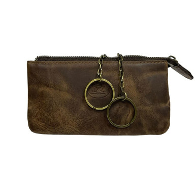 Leather key holder Arno 3350 whiskey brown