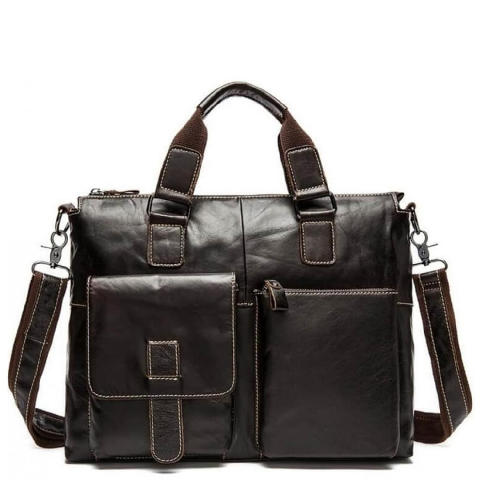 Повседневная мужская сумка из кожи для документов Tiding Bag 7264C