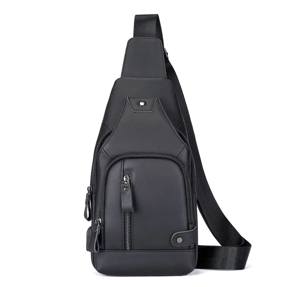 Модний рюкзак 4004A-2 моношлейка із натуральної телячої шкіри John McDee