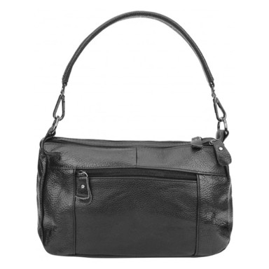 Женская кожаная сумка Borsa Leather 1t840-black