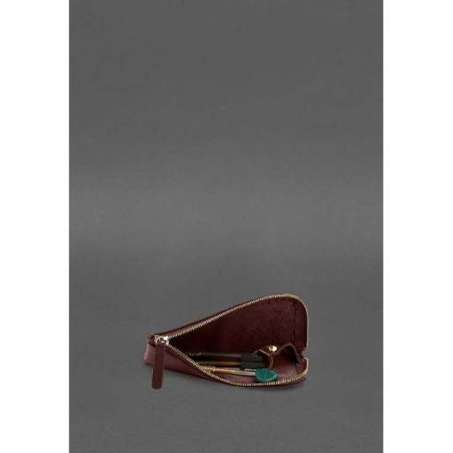 Шкіряна кишенькова ключниця 5.0 Бордова