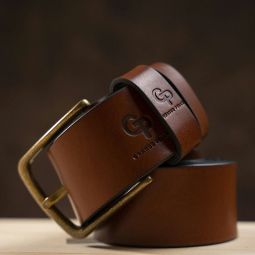 Ремінь чоловічий Grande Pelle 11059 Коричневий