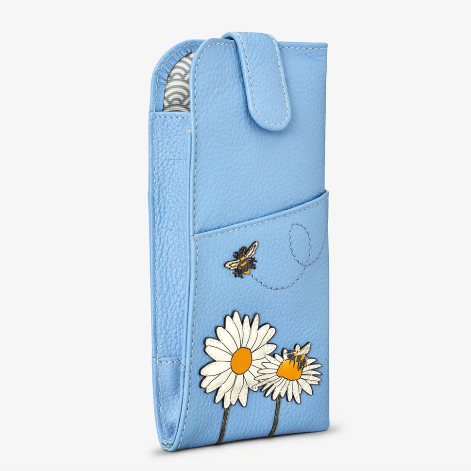 Шкіряний чохол для окулярів Yoshi Y4309 (Bee Happy Blue)