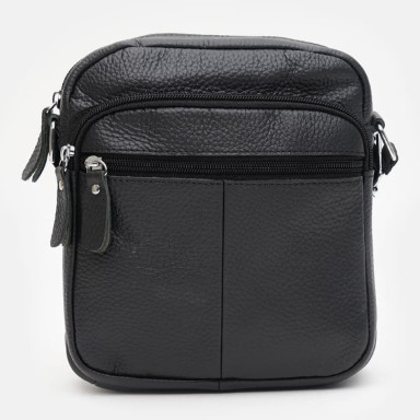 Men's leather bag Keizer K10080bl-black