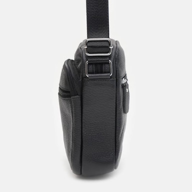 Men's leather bag Keizer K10080bl-black