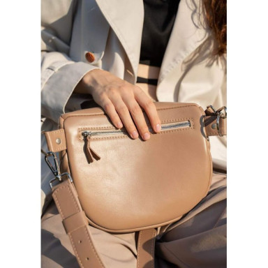 Leather Crossbody Belt Bag Vacation Caramel Crust
