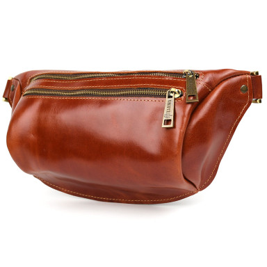 TARWA GBalc-3106-2lx 2-compartment fanny pack, size L, cognac