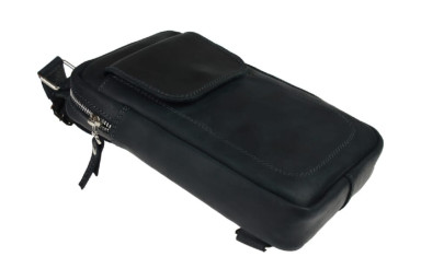 Mens sling shoulder bag banana 102-13(28) black