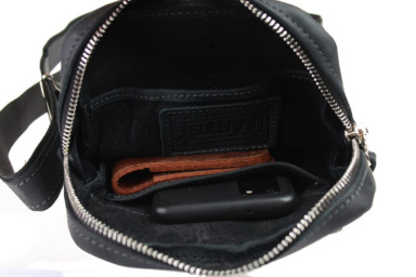 Mens sling shoulder bag banana 102-13(28) black