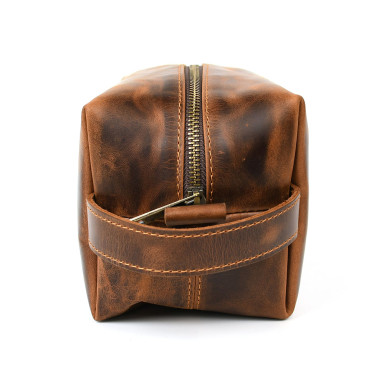 Leather vanity case TARWA RYv-8033-4lx brown