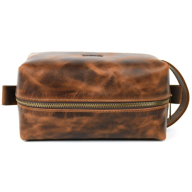 Leather vanity case TARWA RYv-8033-4lx brown