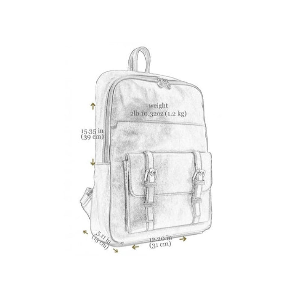 Великий шкіряний рюкзак для чоловіків - The Divine Comedy - Чорний колір - Time Resistance 5209401