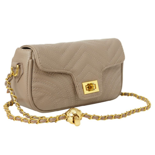 Сумка жіноча з натуральної шкіри SL55322taupe