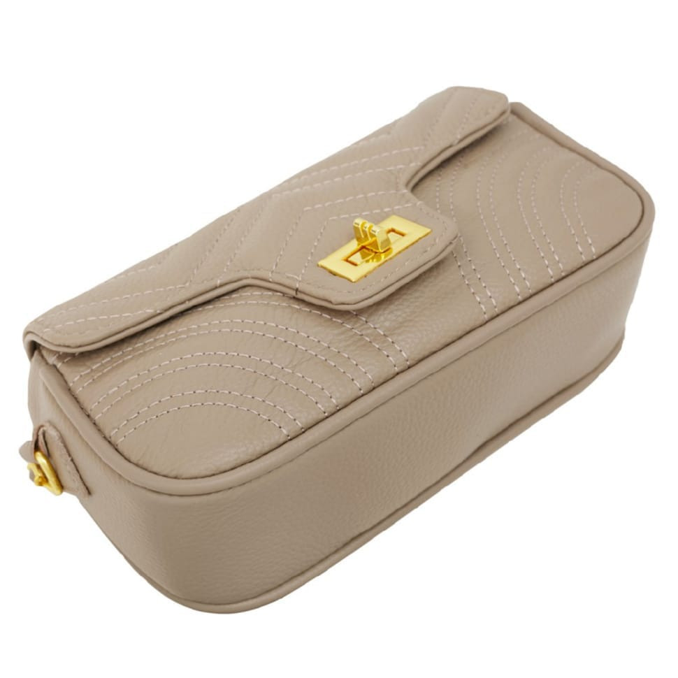 Сумка женская из натуральной кожи SL55322taupe