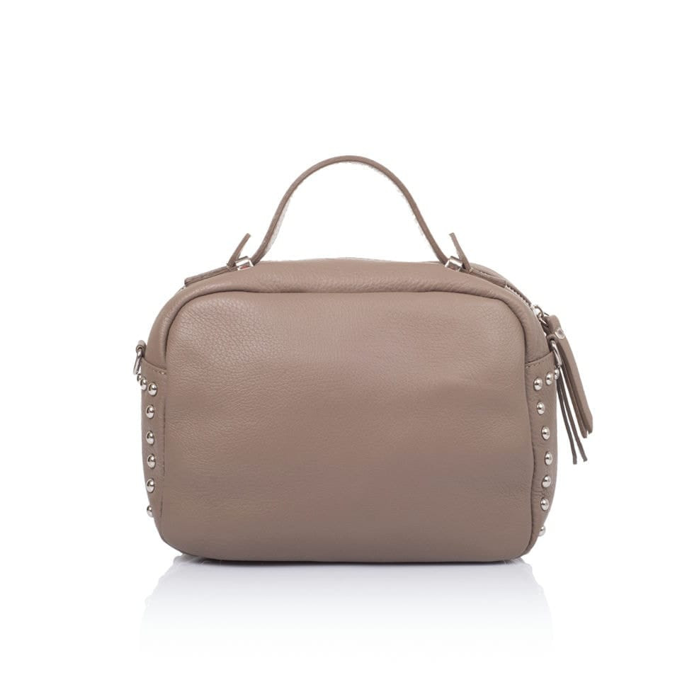 Кожаная женская сумка Virginia Conti Italy - Art01801taupe