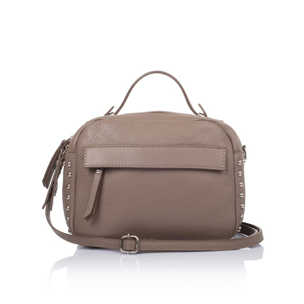 Кожаная женская сумка Virginia Conti Italy - Art01801taupe