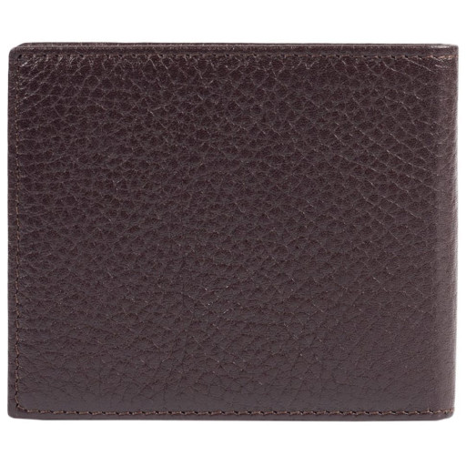 Шкіряне портмоне BOND 196-286 коричневий флотар