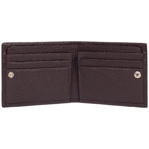 Шкіряне портмоне BOND 196-286 коричневий флотар