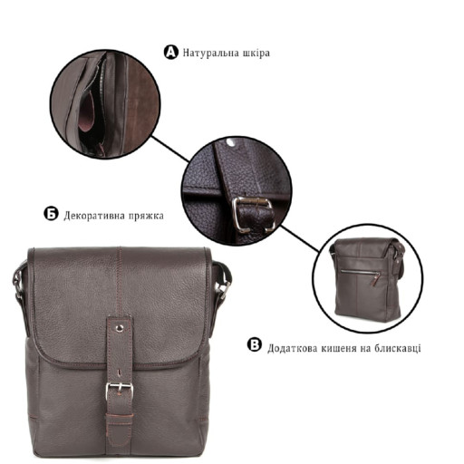 Сумка SHVIGEL 00854 Коричнева