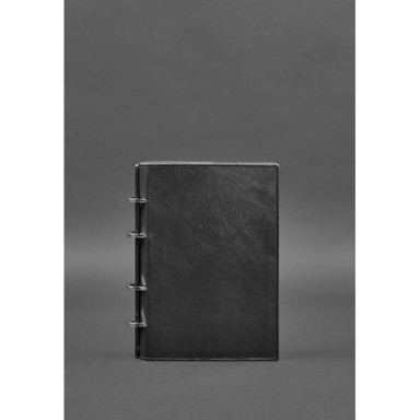 Leather Loop Notebook 9.0 with Hard Black Cover