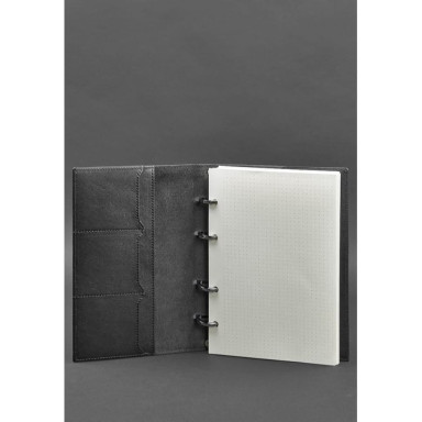 Leather Loop Notebook 9.0 with Hard Black Cover