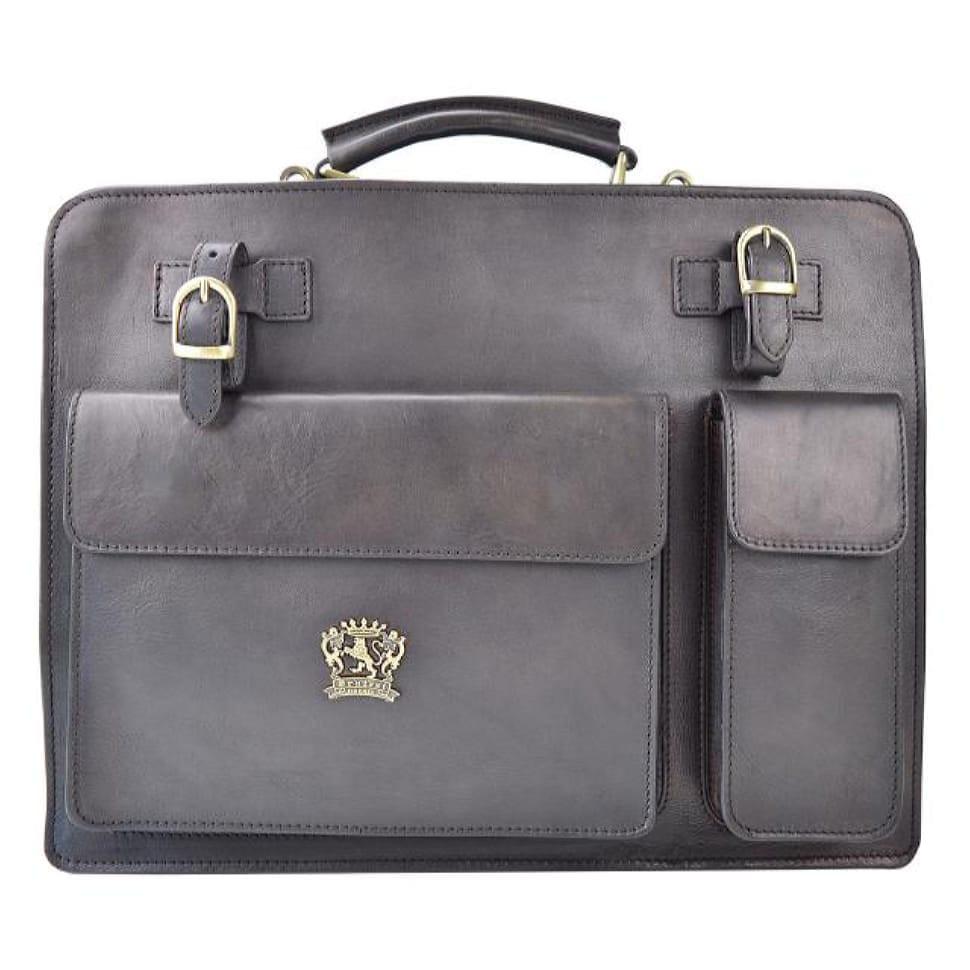Pratesi BGR466/40 - Business Bag Milano Big in cow leather Milano Big B466/40 Gray