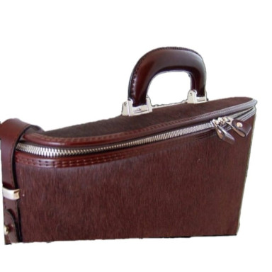 Pratesi CCL116/15 - Raffaello Cavallino Laptop Bag in real leather Cavallino Cherry