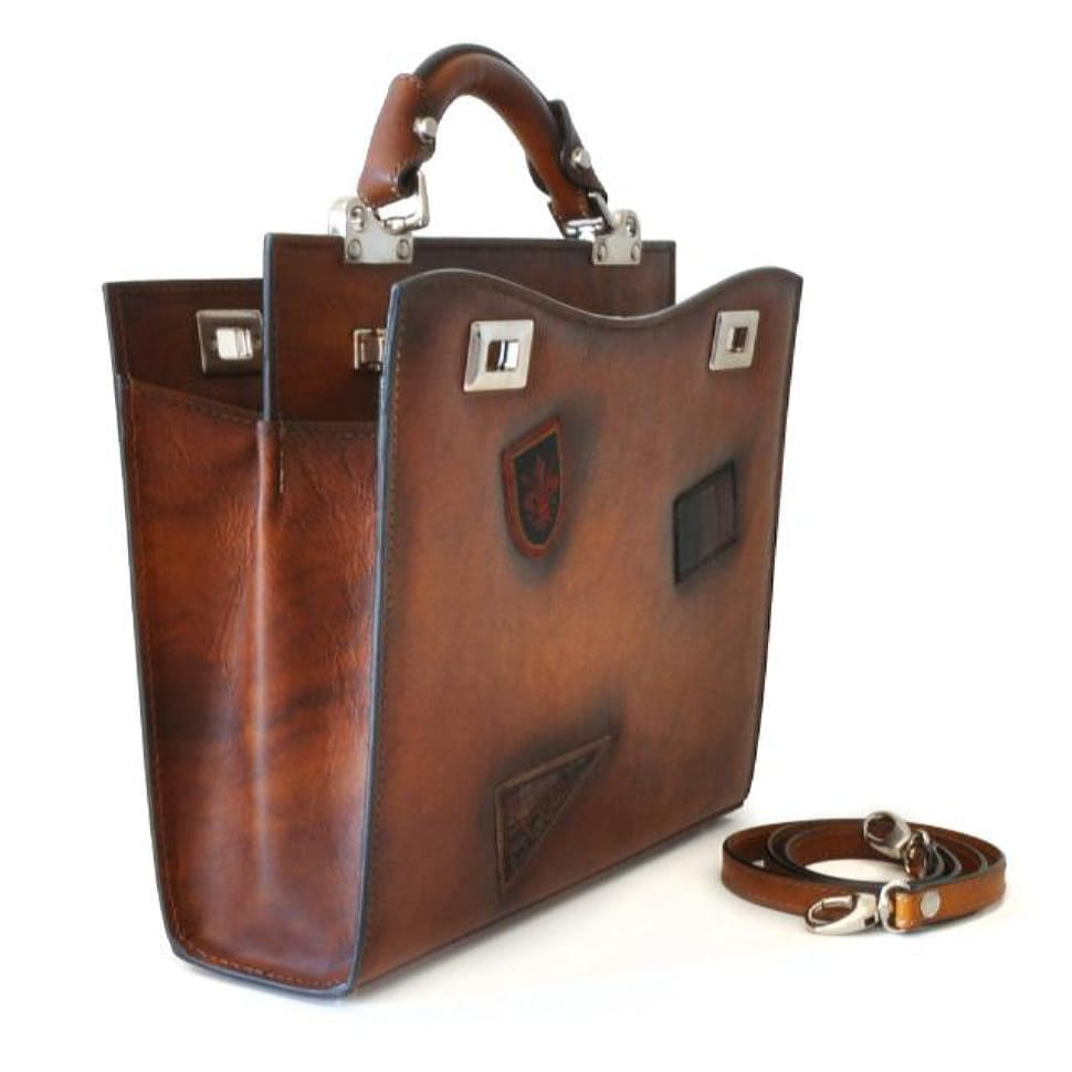 Pratesi BNE150/32 - Lady Bag Anna Maria Luisa de Medici Medium in cow leather Bruce Black