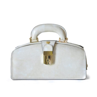 Pratesi RPA120/N - Lady Brunelleschi Bag in cow leather Radica White