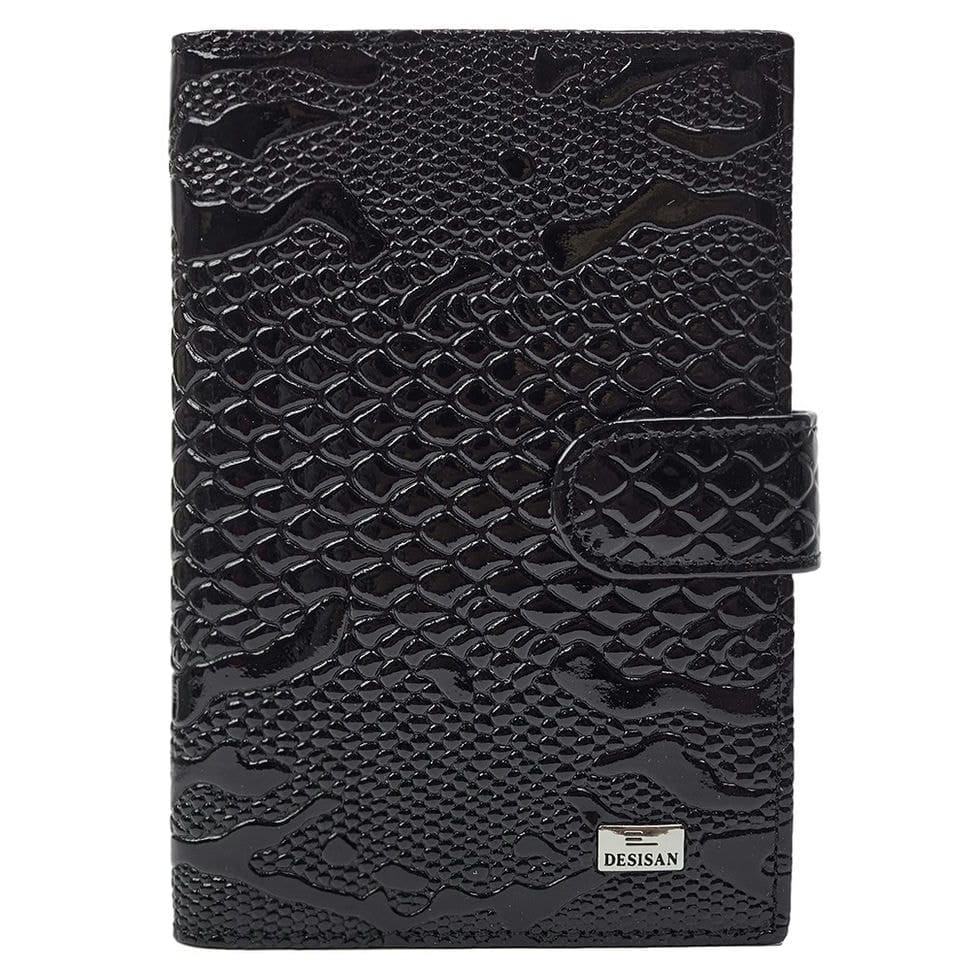Обкладинка авто+паспорт шкіра Desisan 102-013 чорний візерунок