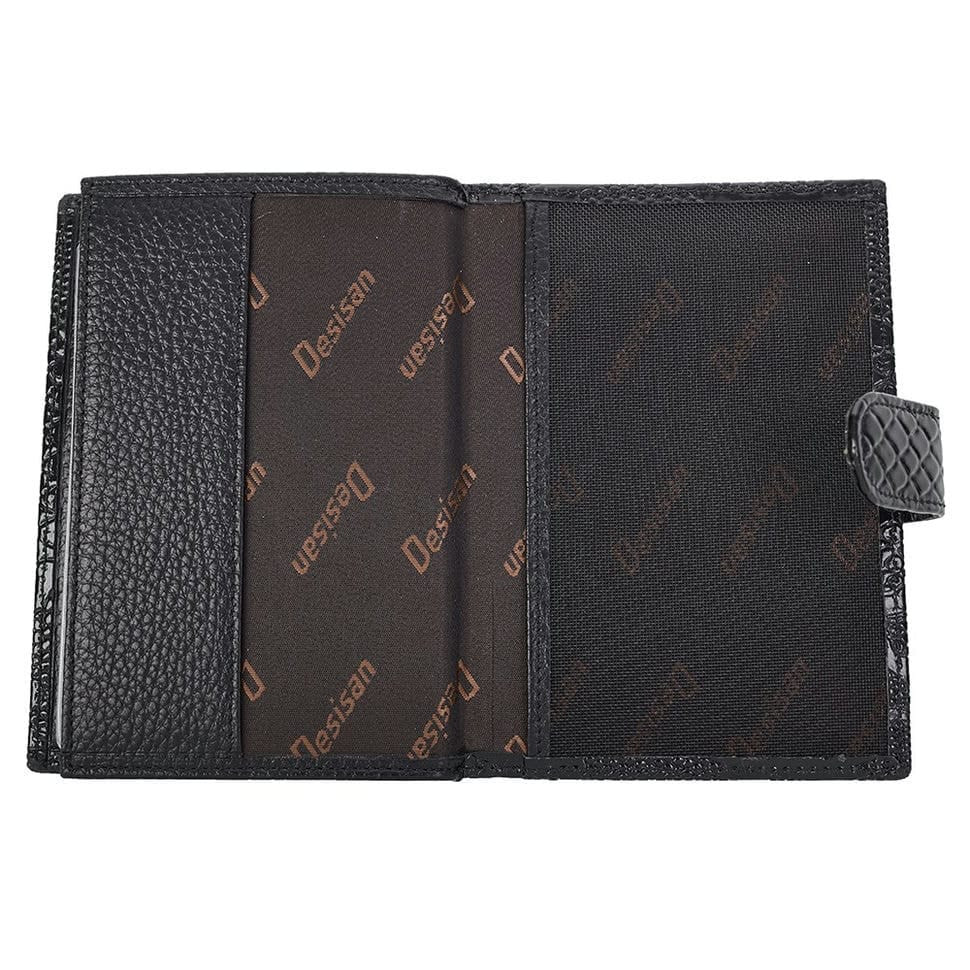 Обкладинка авто+паспорт шкіра Desisan 102-013 чорний візерунок