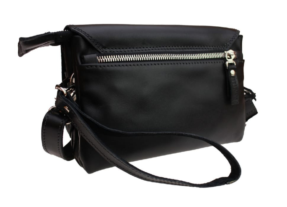 Сумка чоловіча маленька барсетка клатч SULLIVAN 32211 (32) чорна гладка шкіра