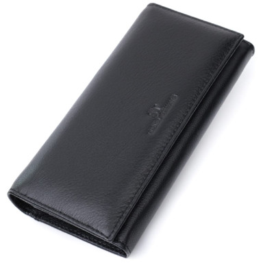 Женский классический кошелек из натуральной кожи ST Leather 22676 Черный