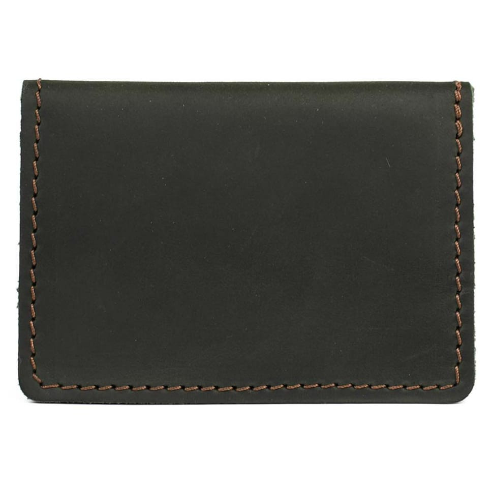 Leather cover for ID card, ID passport, driver's license TARWA RE-0114-4sa green