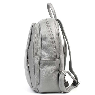 Кожаный женский рюкзак Virginia Conti Italy - 02443_grey серый