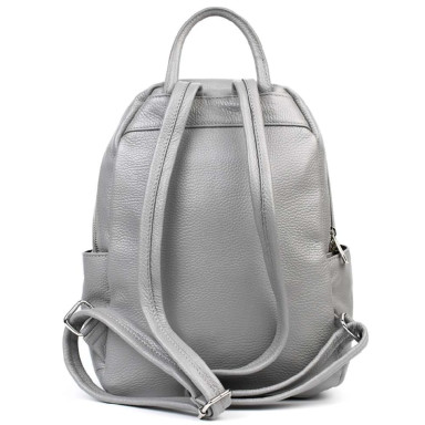 Кожаный женский рюкзак Virginia Conti Italy - 02443_grey серый